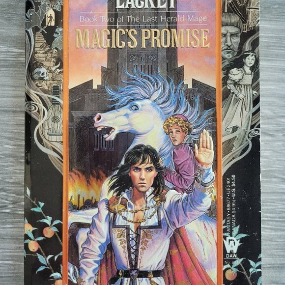 MERCEDES LACKEY BOOKS # 1-3 TRILOGY LAST HERALD MAGE PAWN PROMISE PRICE 1ST ED - Picture 4 of 15